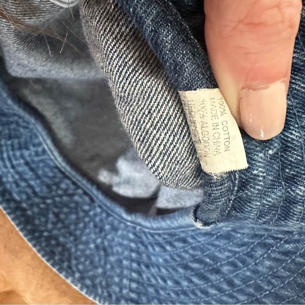 Faded Glory Denim Style Bucket Hat 100% cotton - Picture 2 of 5